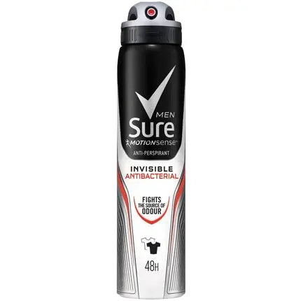 Sure Invisible Antibacterial Anti-Perspirant Deodorant Aerosol, 250ml