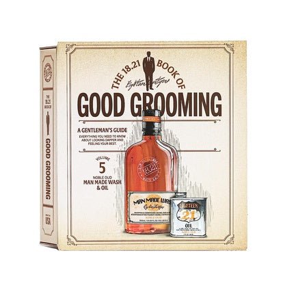 18.21 Man Made 18.21 Man Made 's Book of Good Grooming Gift Set Volume 5: Noble Oud + Oil pour homme - Maison des fragrances