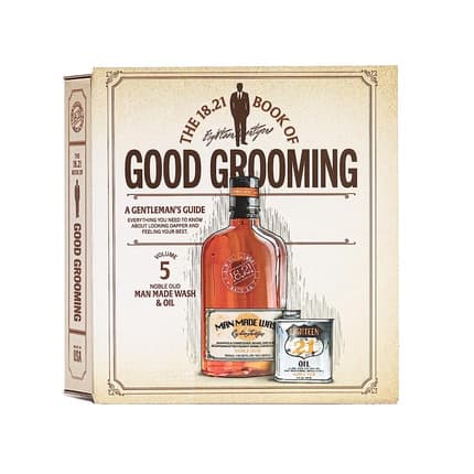 18.21 Man Made 18.21 Man Made 's Book of Good Grooming Gift Set Volume 5: Noble Oud + Oil pour homme - Maison des fragrances