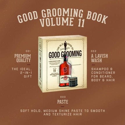 18.21 Man Made Book of Good Grooming Volume 11 Set Sweet Tobacco Coffret (Coffret) Homme - Maison des fragrances