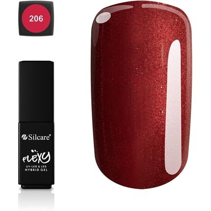206 Silcare Soak Off Hybrid UV LED Flexy Gel Manicure Nails 4.5g - Maison des fragrances