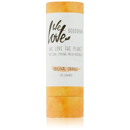 We Love The Planet Original Orange Natural Deodorant Stick 65g We Love The Planet