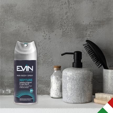 Evin man men's deodorant spray citrus and sea wood scent 150ml