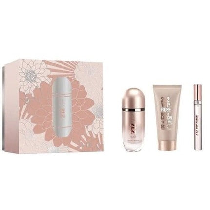 Carolina Herrera 212 VIP Rose Eau de Parfum 80ml Spray + 100ml Body Lotion + 10ml Set New Carolina Herrera