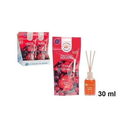 Mikado Red Fruits 30ml Ambient Parfum  Diffuser Avec Sticks Mikado