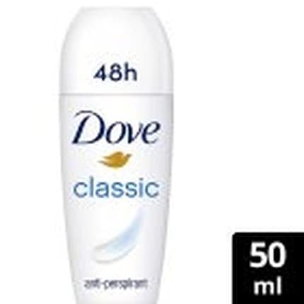 Dove Classic Roll-On Antiperspirant 0% Alcohol Déodorant (Déo) Mixte 50ml