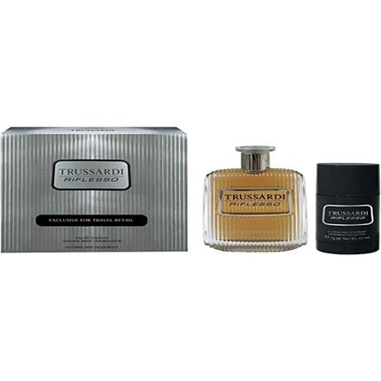 Trussardi Riflesso Uomo EDT 100ml Vaporizer with 75ml Deodorant Travel Set Trussardi