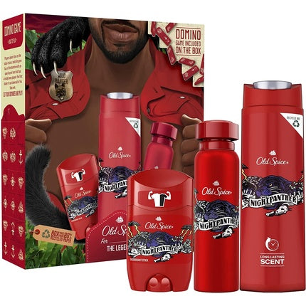 Old Spice Night Panther Dark Chocolate and Vanilla Deodorant Stick Spray and Shower Gel 50ml 150ml 250ml Old Spice