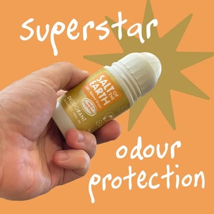 Salt of the Earth Natural Deodorant Roll On Neroli & Orange Blossom 75ml - Ressillable, Vegan, Long Lasting Protection, Leaping Bunny Approved, Made in the UK