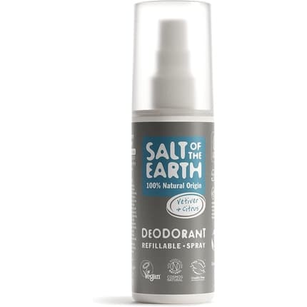 Salt Of The Earth Deospray Vetiver & Citrus Natural Deodorant Déodorant (Déo) Homme 100ml