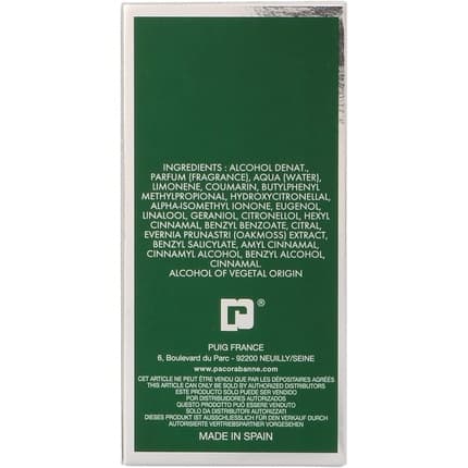Paco Rabanne Eau de Toilette 30ml Unisexe