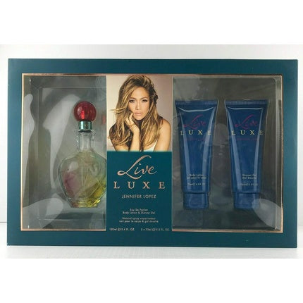 Jennifer Lopez Live Luxe par Jennifer Lopez 3 Pc Gift Set Shower Gel Body Coffret (Coffret) Femme 100ml