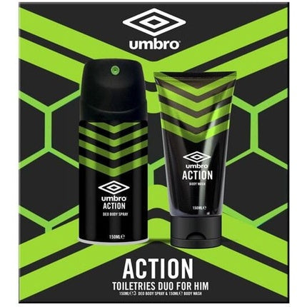 Umbro Action Body Spray and Body Wash 150ml Umbro