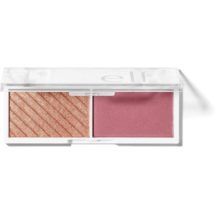 e.l.f. Bite-Size Face Duo Highlighter Bronzer & Blush Palette Pomegranate 0.049 Oz 1.4g