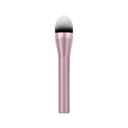 Real Techniques Power Pigment Blush Makeup Brush Cheek Brush For Liquid & Cream Blush Dense Synthetic Bristles Unique Pointed Shape For Precise Application Vegan & Cruelty Free 1 Count