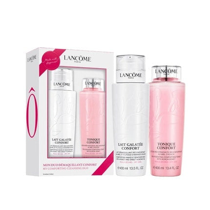 Lancome Duo Confort Gift Set: 400ml Galatée Confort Cleansing Milk + 400ml Tonique Confort Hydrating Toner Lancôme