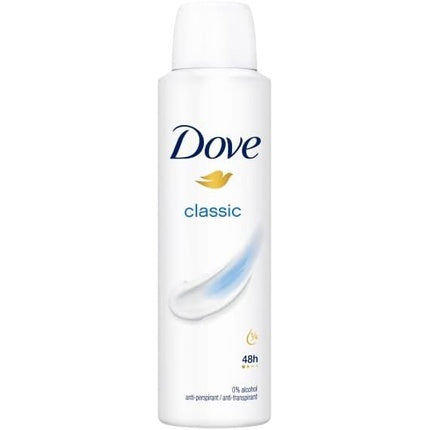 Dove Antiperspirant Deodorant Classic Women 0% Alcohol 150ml Dove