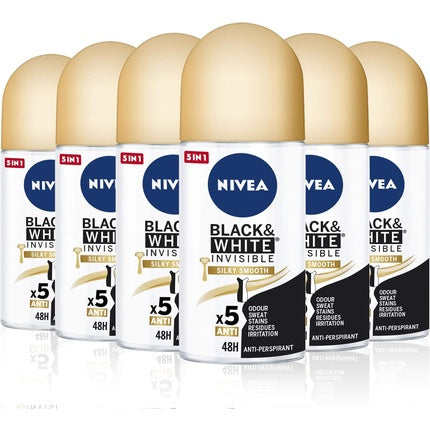 Nivea Black & White Invisible Silky Smooth Deodorant 50ml Nivea