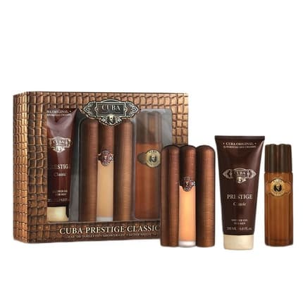 Cuba Original By Parfums Des Cuba Prestige Classic Gift Set - , Aftershave, Shower Gel Eau de Toilette 3.0oz pour homme