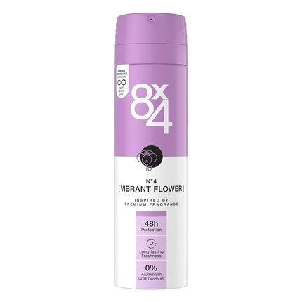 8X4 N°4 Vibrant Flower Deodorant Spray 150ml 8x4