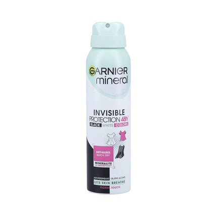 Garnier Invisible Black White Colors Deodorant for Women 48h Protection 150ml Spray Garnier