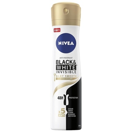 Nivea Black & White Invisible Silky Smooth Antiperspirant Déodorant (Déo) Mixte 250ml
