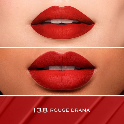 Lancôme L'Absolu Rouge Drama Ink -Semi-Matte Lipstick 138 Rouge Drama True Blue-Toned Red