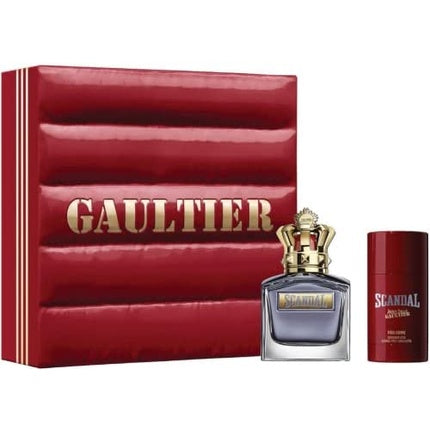 Jean Paul Gaultier Scandal Pour Homme Set 100ml Eau de Toilette Spray + 100ml Deodorant Stick Jean Paul Gaultier