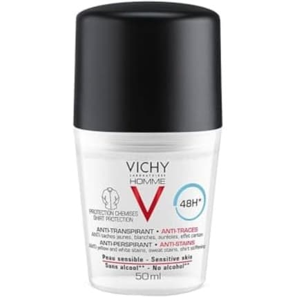 Vichy Deodorant Antiperspirant Antistains Sensitive Skin Déodorant (Déo) Homme 50ml