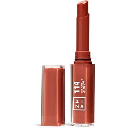 3INA MAKEUP The Color Lip Glow 114 Terracotta Brown Lip Balm with Shea Butter 1.60g - Maison des fragrances