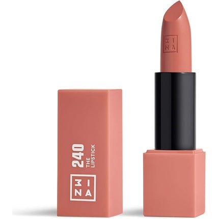 3INA MAKEUP The Lipstick 240 Medium Nude Pink with Vitamin E and Shea Butter - Vegan and Cruelty Free - Maison des fragrances
