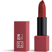3INA MAKEUP The Lipstick 274 Burgundy with Vitamin E and Shea Butter - Long Lasting Matte Lip Colour - Vegan and Cruelty Free - Maison des fragrances