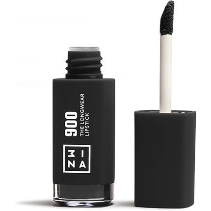 3INA Makeup The Longwear Lipstick 900 Black Long Lasting Matte Lipstick with Hyaluronic Acid - Vegan and Cruelty Free - Maison des fragrances