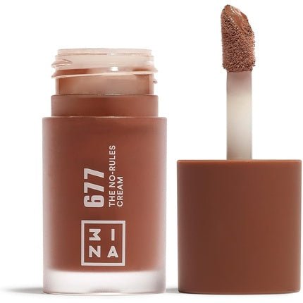 3INA MAKEUP The No - Rules Cream 677 Neutral Brown Liquid Blush Matte with Sweet Almond Oil Vegan Cruelty Free - Maison des fragrances