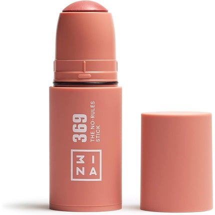 3INA MAKEUP The No Rules Stick 369 Brown Pink Blush Stick Matte for Sensitive Eyes Lips & Cheeks with Hyaluronic Acid Cream Blush for a Natural Finish Vegan Cruelty Free 1 count - Maison des fragrances
