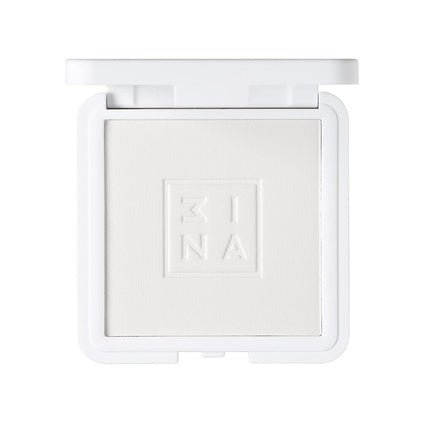 3INA Makeup The Setting Compact Powder 100 White Mineral Powder - Long Lasting Mattifying Effect - Natural Finish - Maison des fragrances