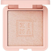 3INA Makeup Vegan Cruelty Free Highlighter 200 Light Natural Silky Texture Shimmering Blendable Radiant Glow 6ml Rose Gold - Maison des fragrances