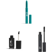 3INA Makeup Vegan The 24H Eye Stick 880 The Longwear Lipstick 900 The 24h Level Up Mascara 900 Eyeshadow Stick Eye Pencil Mascara with Hyaluronic Acid Extreme Definition Cruelty Free - Maison des fragrances