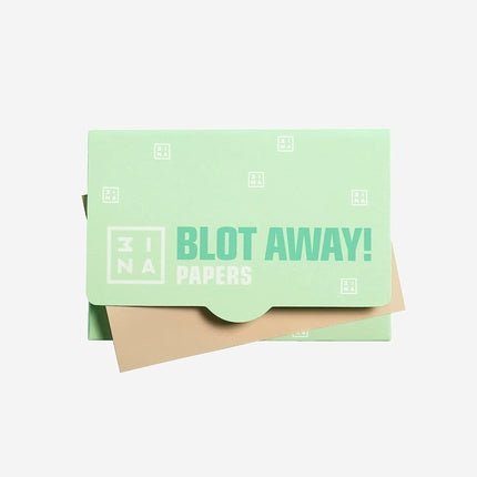 3INA MAKEUP Vegan The Blot Away! Papers Mattifying Blotting Papers 50 Sheets White Travel Size - Maison des fragrances