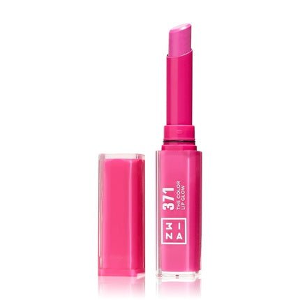 3ina The Color Lip Glow - Lipstick In 371 Hot Pink, 2 Grams - Maison des fragrances