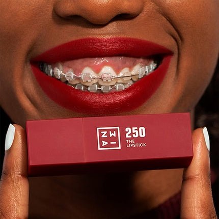 3ina The Lipstick Outstanding Shade Selection Matte and Shiny Finishes 0.16oz 250 Dark Pink Red - Maison des fragrances