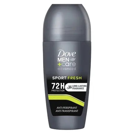 Dove Men Care Deodorant Roll On Advanced Care Sport Fresh Antiperspirant for Men Alcohol-Free with 1/4 Moisturizing Cream Protection up to 72 Hours 50ml Dove