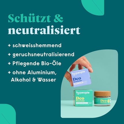 4 People Who Care 4people Organic Deodorant Cream Solid Deodorant for 12h+ Freshness Without Aluminum - Maison des fragrances