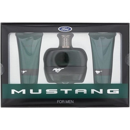 Ford Mustang Green 3 Piece Gift Set Eau De Toilette 100ml Shower Gel 100ml Aftershave Balm 100ml Maison des fragrances