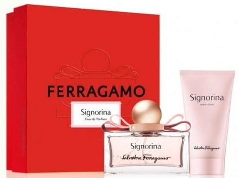 SALVATORE FERRAGAMO Signorina Box Eau de Parfum for Women 50ml + Body Lotion 50ml