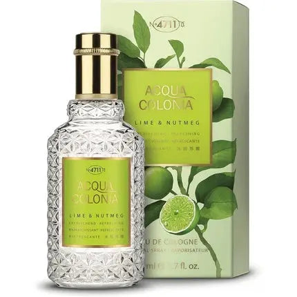 4711 Acqua Colonia Lime and Nutmeg Unisex Eau de Cologne Spray 50ml 4711