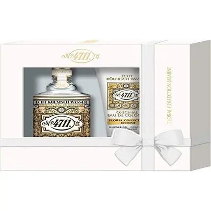 4711 Floral Collection Jasmine Gift Set Unisex 3.4oz Eau De Cologne Spray + 1.7oz Shower Gel 4711