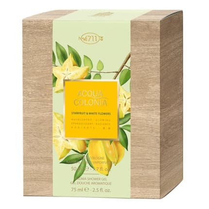 4711 Acqua Colonia Shower Gel Starfruit White Flowers Set - And Shower Gel Coffret (Coffret) Mixte 50ml - Maison des fragrances