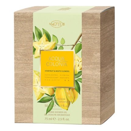 4711 Acqua Colonia Shower Gel Starfruit White Flowers Set - And Shower Gel Coffret (Coffret) Mixte 50ml - Maison des fragrances