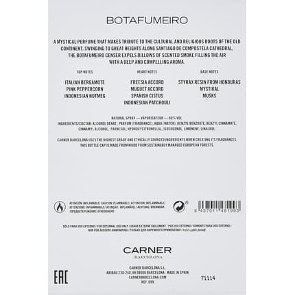 Carner Barcelona Botafumeiro Eau de Parfum (EDP) Mixte